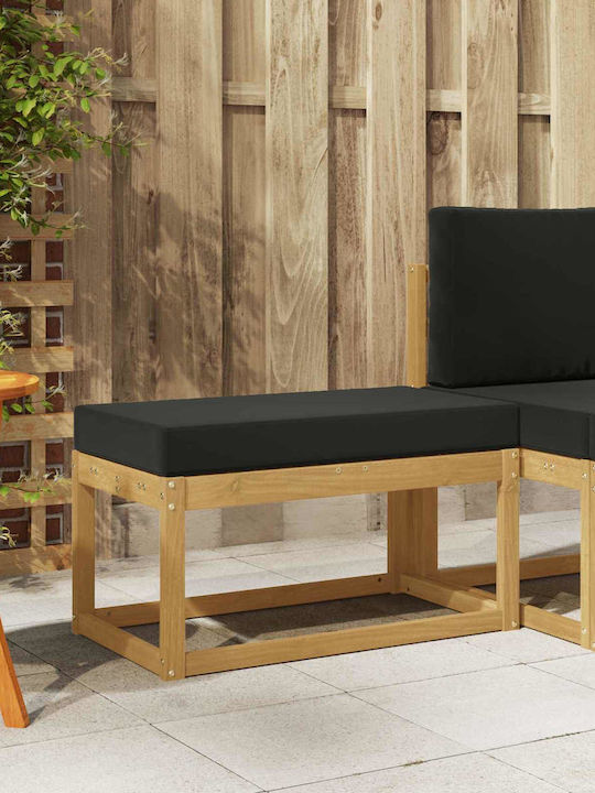 Bancă De Exterior Din Lemn Cu Perne 80x43x45cm