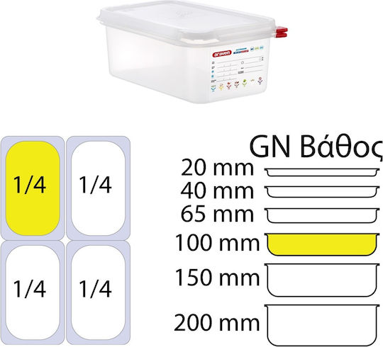 Ready Commercial Food Storage Container 2.8lt 26.5x16.2x10cm