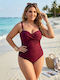 Burgundy Swimsuit
