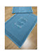 SteweHome Set Cotton Bath Mats STE-024679-V50961 Petrol Blue 50x70cm 2 Pieces