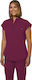 KOI USA Female Medical Blouse Burgundy
