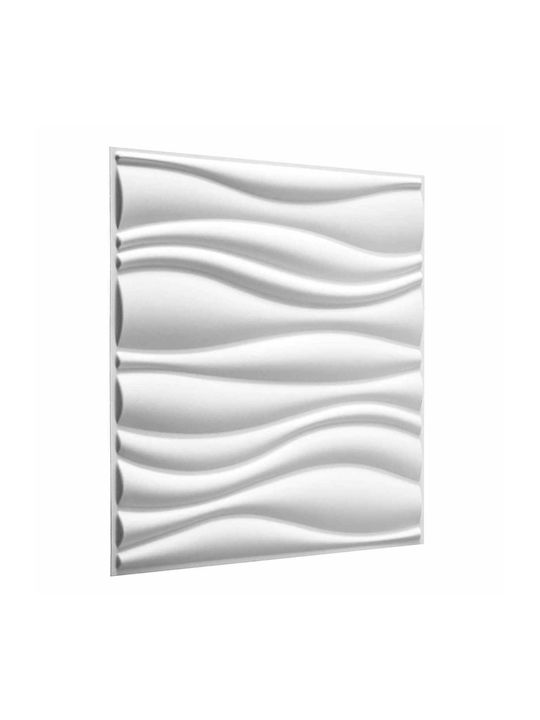 3D Wandpaneele Weiß 50x50x1,75cm 12 Stück