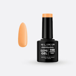Elixir Semi Полутраен Лак За Нокти Creamy Puff 8ml