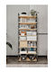 Black Bookcase 47x18x120cm