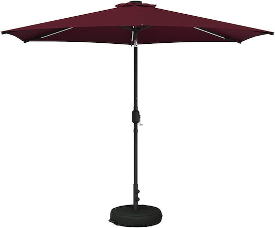 Umbrelă Rotundă Din Aluminiu Turcoaz Φ3xÎ2,35m