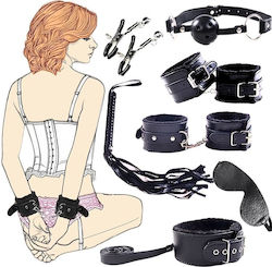 Smd Erotique First Ties Bondage & Restain Starter Kit Πλήρες Σετ Bdsm 7 Accessories Vegan Leather Black Smd Erotique First Ties Bondage & Restain Starter Kit Πλήρες Σετ Bdsm 7 Accessories Vegan Leather Black