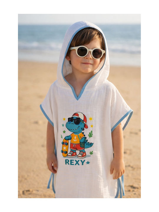 SteweHome Kids Bathrobe White Hooded