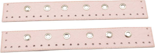 Bandă Butoni 4,5x31cm Set Croco Roz