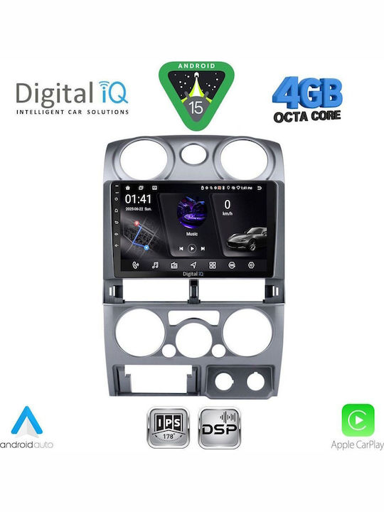 Digital IQ Car Audio System Isuzu D-Max 2008-2012 Bluetooth USB WiFi GPS Apple CarPlay Android Auto with 9" Touch Screen