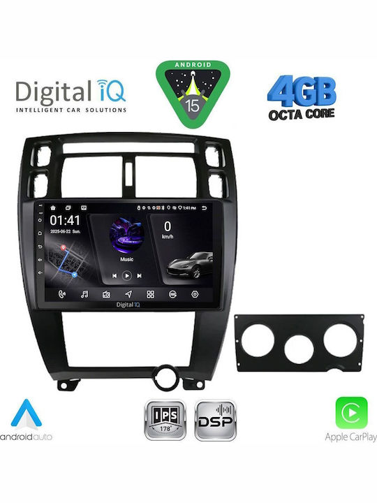 Digital IQ Car Audio System for Hyundai Tucson 2004-2010 Bluetooth USB WiFi GPS Apple CarPlay Android Auto with 10" Touch Screen