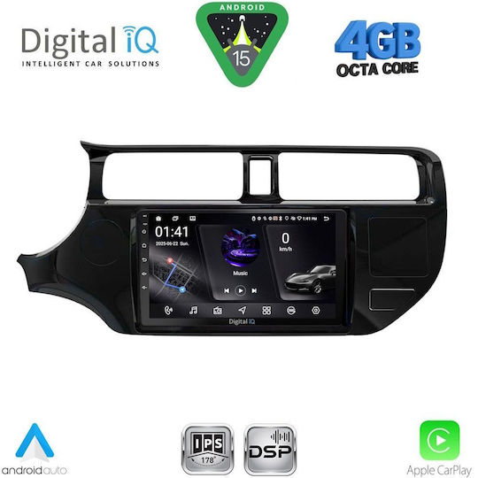 Digital IQ Car Audio System for Kia Rio 2012-2015 (Bluetooth/USB/WiFi/GPS/Apple CarPlay/Android Auto) with 9" Touch Screen
