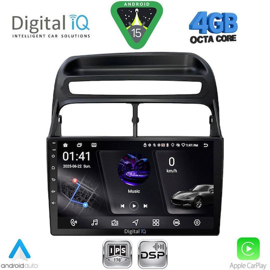 Digital IQ Ηχοσύστημα Αυτοκινήτου για Fiat Linea 2007-2011 (Bluetooth/USB/WiFi/GPS/Apple-Carplay/Android-Auto) με Οθόνη Αφής 9"