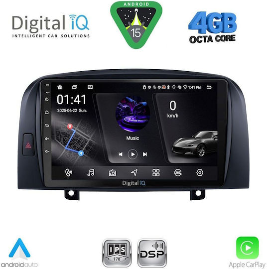 Digital IQ Ηχοσύστημα Αυτοκινήτου για Hyundai Sonata 2006-2009 (Bluetooth/USB/WiFi/GPS/Apple-Carplay/Android-Auto) με Οθόνη Αφής 9"