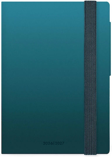 Legami Milano Weekly Agenda 2026/27 Deep Teal 9.5x13.5cm