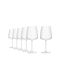 Krosno Set of White Wine Glasses Cocktail Drinking Water Crystal Goblets 650ml 4 Pieces
