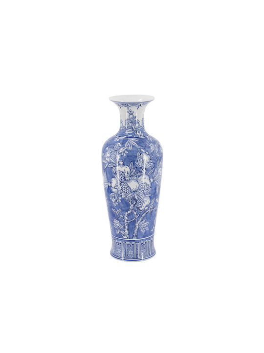 Artekko Dekorative Porzellanvase Melania Weiß 19,5x19,5xH51,5cm