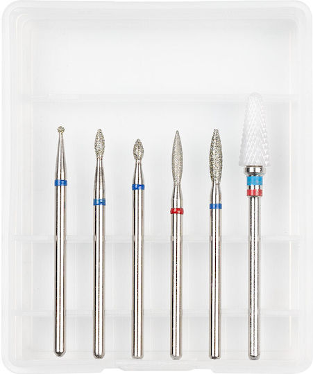 Luxorise Set Diamantschneider Nagelfräser-Bits 6 Stück