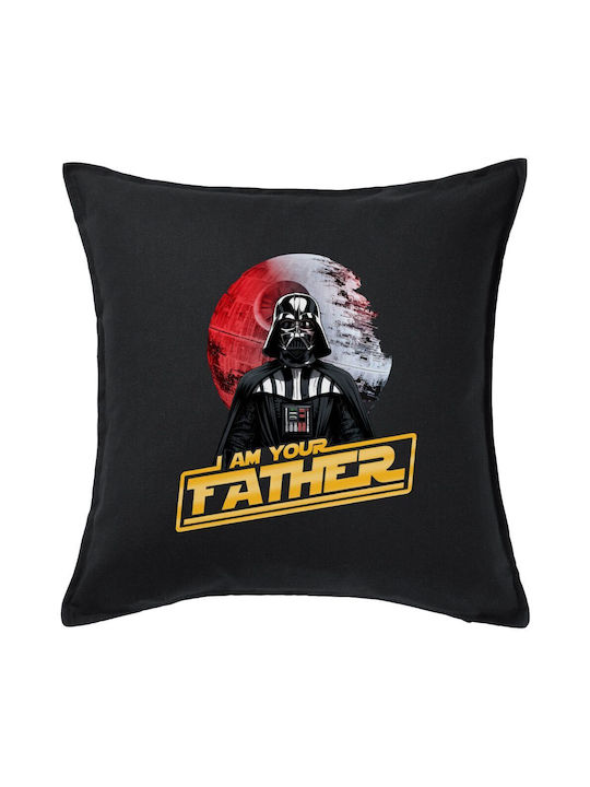Koupakoupa Sofa Cushion Star Wars I Am Your Father from 100% Cotton Black 50x50cm