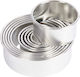 Set 11 Runde Keksausstecher Gerade Kanten Metallisch Kitchen Craft