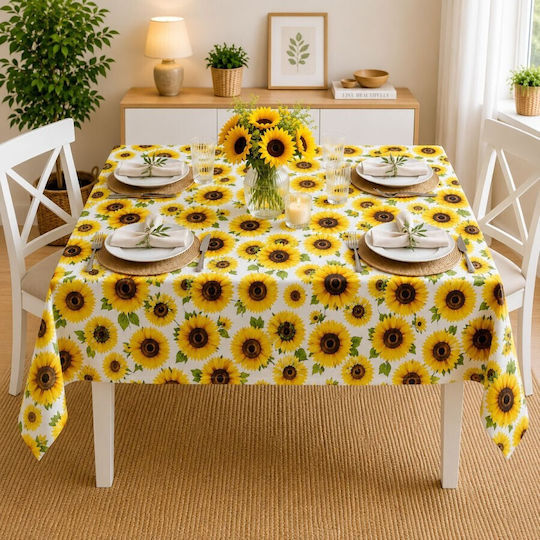 Pucioasa Τραπεζομάντηλο Βαμβακερό Sunflower 160x320εκ.