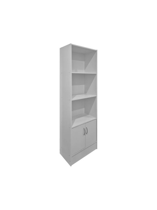 Βιβλιοθήκη Tekaro Λευκή 57x33x180εκ.