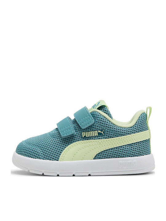 PUMA Courtflex V3 Mesh Inf Adidași Copii Verzi
