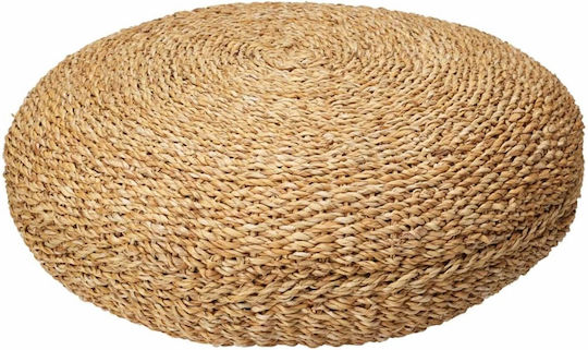 Pouf Stool Natural 58x58x20cm