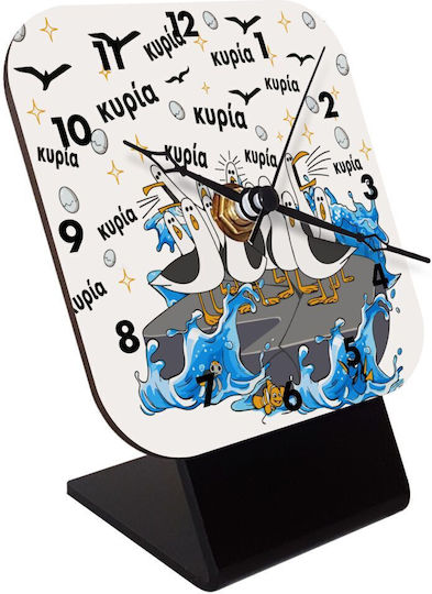 Koupakoupa Küriäa! Die Möwen Der Klasse Tischuhr mit Zeigern Holz KP_34274_clock-desk-square