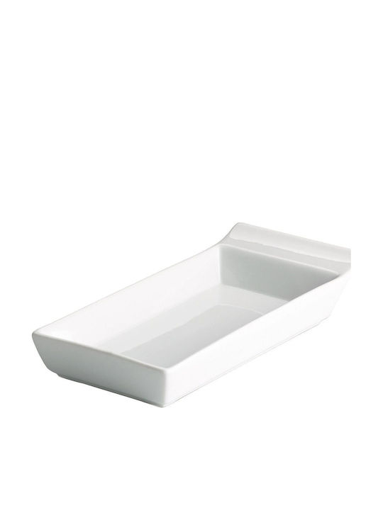 Soler Hispania Piață De Servire Rectangulară Din Porțelan Alb 20x9cm
