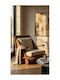 Hochlehner-Sessel Braun 65x74x65cm