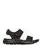 Summits Cute Mark Women's Flat Sandals Black
