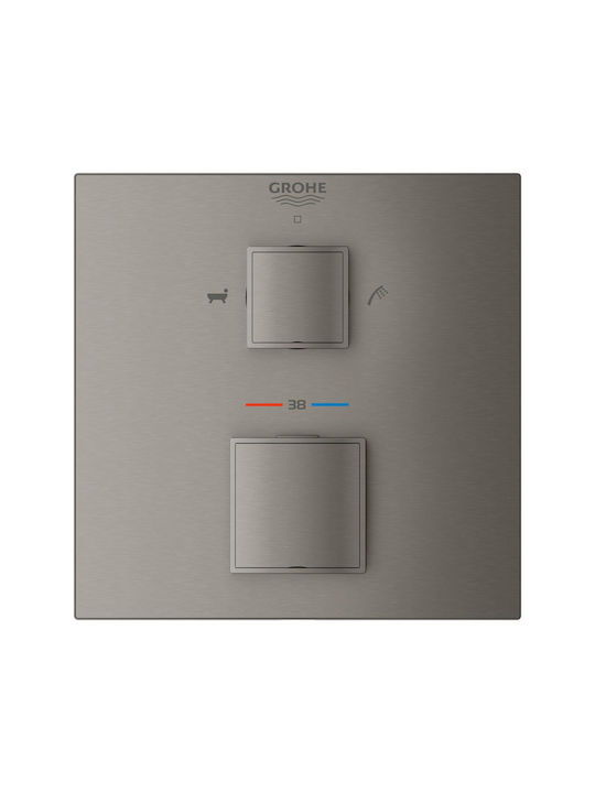 Grohe Grohe Eingebaute Wasserhahn Mischpult für Badewanne Grau