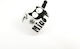 Saks Cat Bell 50mm Metal White Black