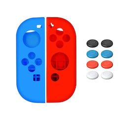 Nintendo Switch Switch Oled Joy-con Xdcase 1 Pereche Husă Protectoare Moale din Silicon Set Capace Joystick Roșu Albastru