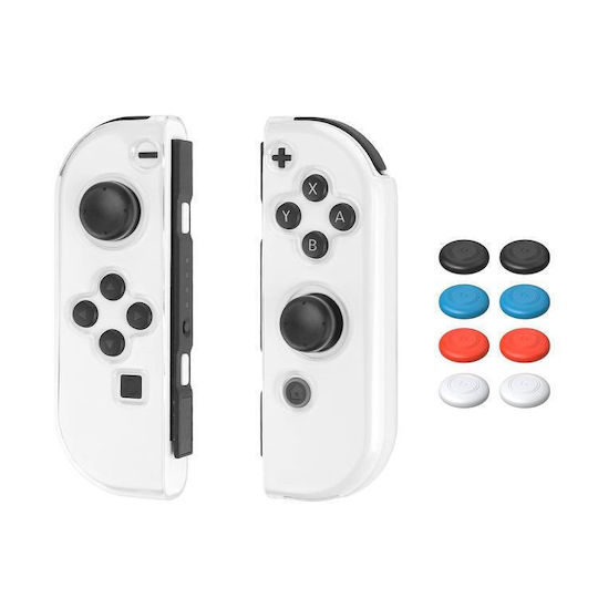 Nintendo Switch 2 Joy-con Xdcase 1 Pereche Husă Protectoare Transparentă Tpu & Set Capace Joystick Transparente