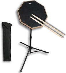 V-tone Pds8 Bk Practice Drum Pad Black 8 Inches Stand Drumsticks Cover Set V-tone Pds8 Bk Practice Drum Pad Black 8 Inches Stand Drumsticks Cover Set
