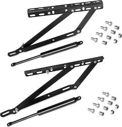 Emuca 7090114 Möbelbeschläge Mechanismus Schwarz Bett Breite 90cm