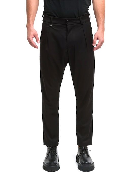 Perth Chino Trousers in Tapered Fit Black