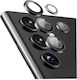 Camera Protection Tempered Glass Black for Samsung Galaxy S23 Ultra