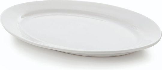 GTSA Trattoria Oval Serving Platter Made of White Porcelain 51x36cm