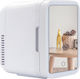 Mini Portable Fridge Cosmetics Storing Care Products 4l Capacity Mirror White