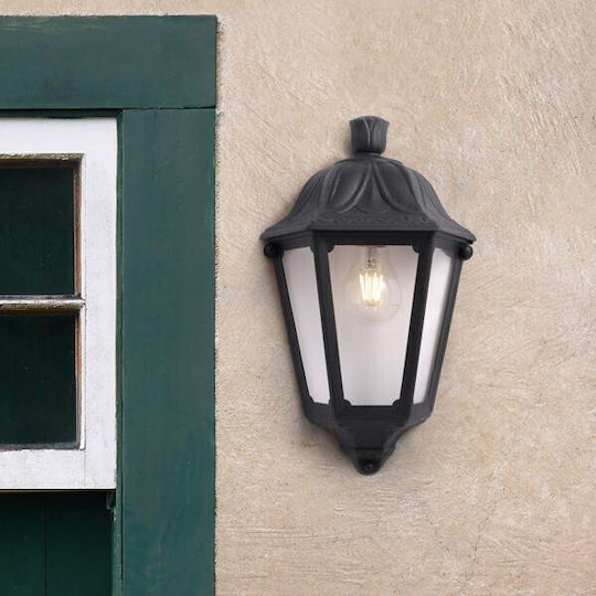 Eurolamp Fumagalli Wall-Mounted Outdoor Lantern E27 IP55 Dimensions 13x22x35cm