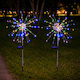Set 2 Aufgespießte Solarleuchten Blumen RGB mit Fotowiderstand