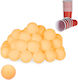 Relaxdays Set 48 Bile De Ping-Pong Portocalii 3.8x3.8x3.8 Cm