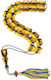 Roloi Komboloi Worry Beads with 23 Beads Made of Mastic Length 34cm Honey