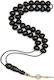Roloi Komboloi Worry Beads with 33 Beads Made of Resin Length 34cm Black