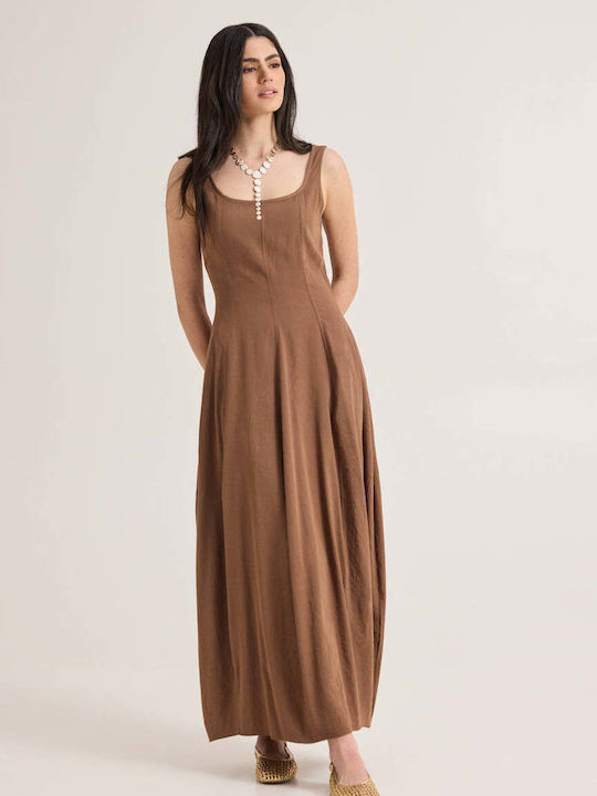 Summer Maxi Dress Brown