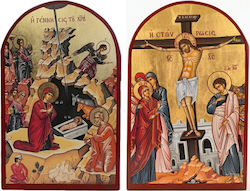 Ριζόχαρτο Decoupage A3 Η Γέννηση Του Ιησού Η Σταύρωση Αγιογραφίες