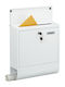 Relaxdays Outdoor Metallic Mailbox in White Color