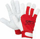 Galaxy Safety Gloves White Leather